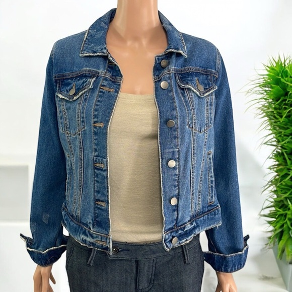 NWT Falls Creek Denim Distressed Jacket - Picture 14 of 16